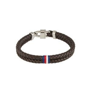 TOMMY HILFIGER Náramek  námořnická modř / hnědá / červená / bílá