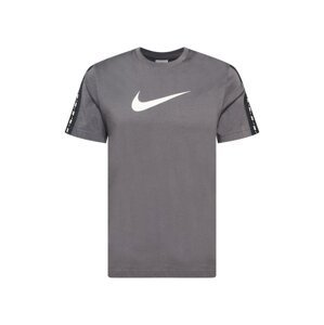 Nike Sportswear Tričko  tmavě šedá / bílá