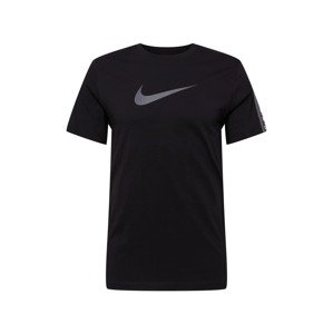 Nike Sportswear Tričko  šedá / černá / bílá