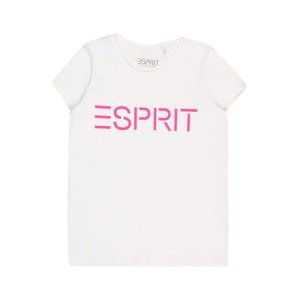 ESPRIT Tričko  offwhite / pink