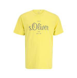 s.Oliver Red Label Big & Tall Tričko  šedá / žlutá
