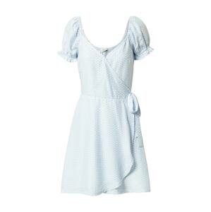HOLLISTER Letní šaty  světlemodrá / bílá