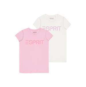 ESPRIT Tričko  fialová / pink / bílá