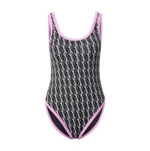 Calvin Klein Swimwear Plavky  fialová / černá / bílá