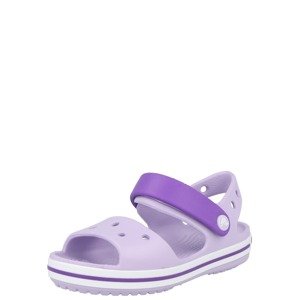 Crocs Otevřená obuv 'Crocband'  tmavě fialová / pastelová fialová / bílá