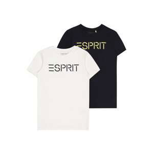 ESPRIT Tričko  námořnická modř / bílá / žlutá