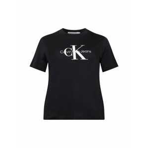 Calvin Klein Curve Tričko  černá / bílá
