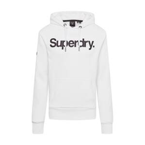 Superdry Mikina  černá / bílá