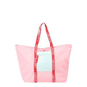 LACOSTE Nákupní taška 'Bagizzie Seasonal'  mátová / růžová / červená / bílá