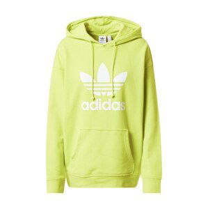 ADIDAS ORIGINALS Mikina  svítivě zelená / bílá