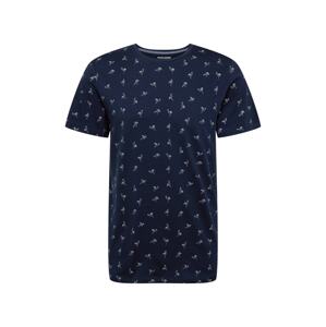 JACK & JONES Tričko 'Tristan'  námořnická modř / bílá