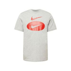 Nike Sportswear Tričko  tmavě šedá / červená