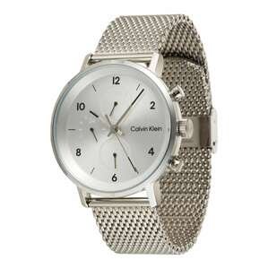 Calvin Klein Analogové hodinky  stříbrná / černá