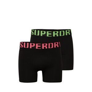 Superdry Boxerky  zelená / světle červená / černá