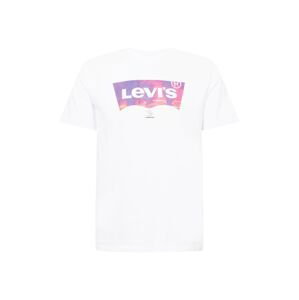 LEVI'S Tričko  fialová / broskvová / pink / bílá