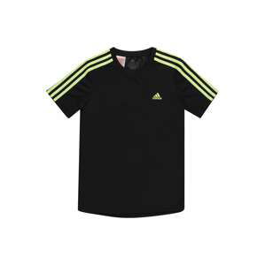 ADIDAS SPORTSWEAR Funkční tričko  limone / černá