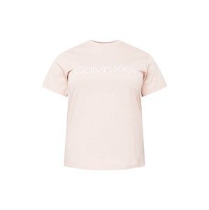 Calvin Klein Curve Tričko  růžová / bílá