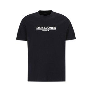 Jack & Jones Plus Tričko  noční modrá / bílá