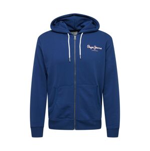 Pepe Jeans Mikina s kapucí 'GEORGE'  marine modrá / bílá