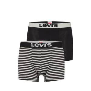 LEVI'S Boxerky  černá / šedá / bílá