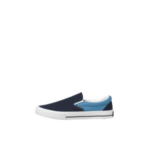 JACK & JONES Slip on boty 'FULLER'  námořnická modř / světlemodrá / bílá