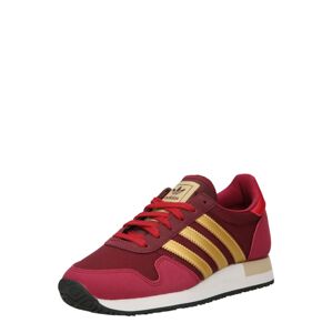 ADIDAS ORIGINALS Tenisky 'USA 84'  burgundská červeň / zlatá