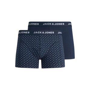 JACK & JONES Boxerky 'DUORO'  námořnická modř / bílá