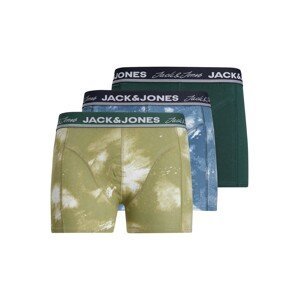 JACK & JONES Boxerky 'Solar'  kouřově modrá / tmavě modrá / olivová / bílá