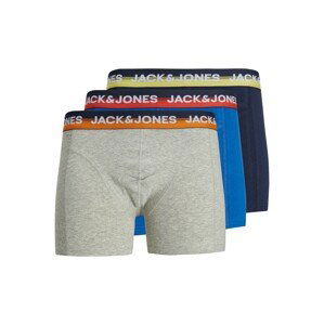 JACK & JONES Boxerky 'CLIFF'  námořnická modř / královská modrá / šedý melír / mix barev