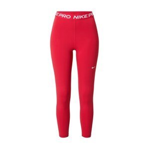 NIKE Sportovní kalhoty  ohnivá červená / bílá