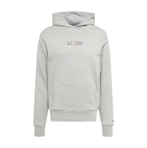 TOMMY HILFIGER Mikina  námořnická modř / světle šedá / červená / bílá