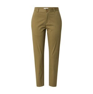 KnowledgeCotton Apparel Chino kalhoty 'WILLOW'  olivová