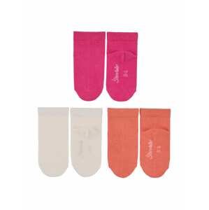STERNTALER Ponožky  pink / oranžová / bílá