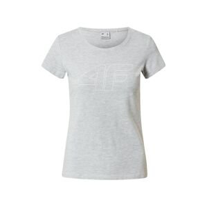 4F Funkční tričko  šedý melír / bílá