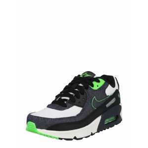 Nike Sportswear Tenisky 'Air Max 90'  černá / modrá džínovina / bílá / svítivě zelená