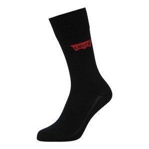 LEVI'S Ponožky  černá / červená