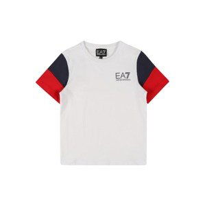 EA7 Emporio Armani Tričko  bílá / námořnická modř / červená / černá