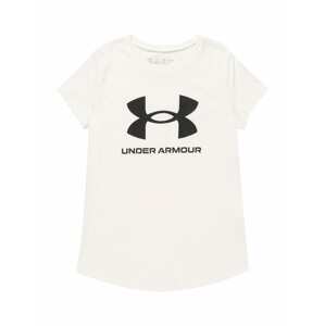 UNDER ARMOUR Funkční tričko  černá / bílá