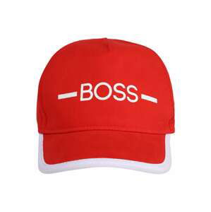 BOSS Kidswear Klobouk  svítivě červená / bílá