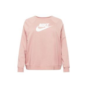 Nike Sportswear Mikina  růžová / bílá