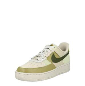 Nike Sportswear Tenisky 'AIR FORCE 1'  béžová / olivová / tmavě zelená