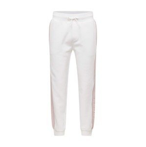 GUESS Sportovní kalhoty 'Merv'  bílá / růžová / černá