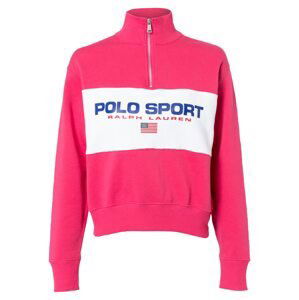 Polo Ralph Lauren Mikina  modrá / noční modrá / tmavě růžová / červená / bílá