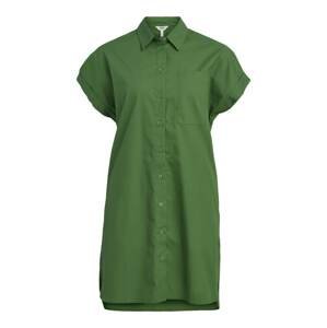 OBJECT Košilové šaty 'Dora'  tmavě zelená