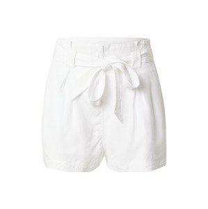 Superdry Kalhoty se sklady v pase  bílá