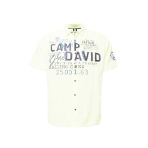CAMP DAVID Košile  marine modrá / indigo / pastelově žlutá / černá