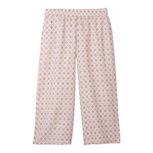 hessnatur Pyžamové kalhoty 'Musselin'  růžová / červená / bílá
