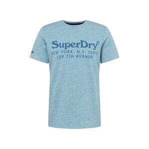 Superdry Tričko  modrá / světlemodrá