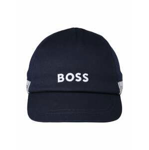 BOSS Kidswear Klobouk  marine modrá / bílá