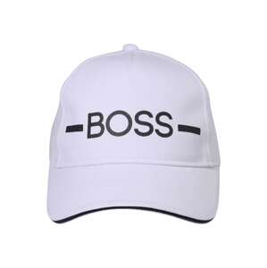 BOSS Kidswear Klobouk  černá / bílá